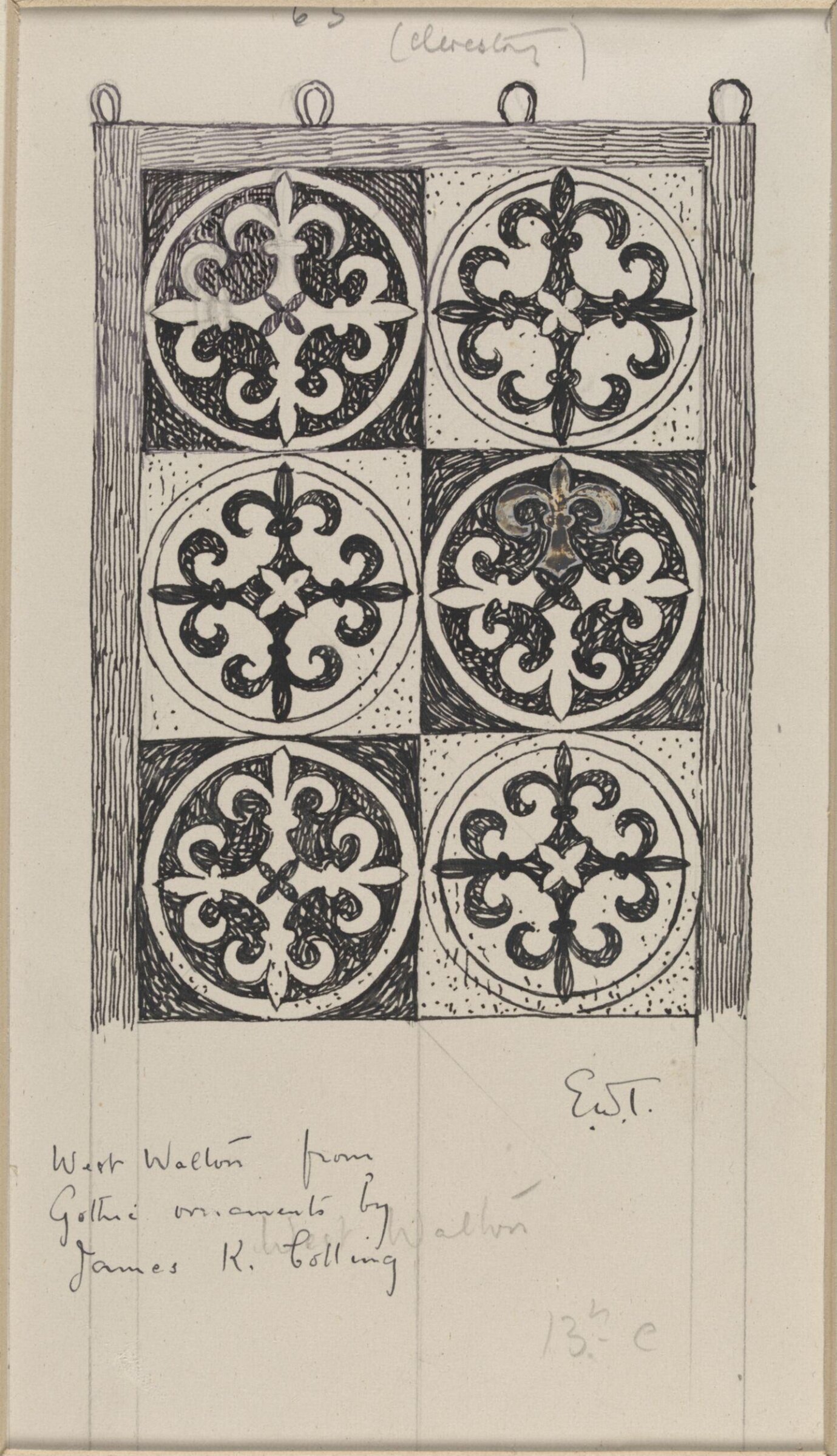 Drawing, Ernest William Tristram, начало XX века