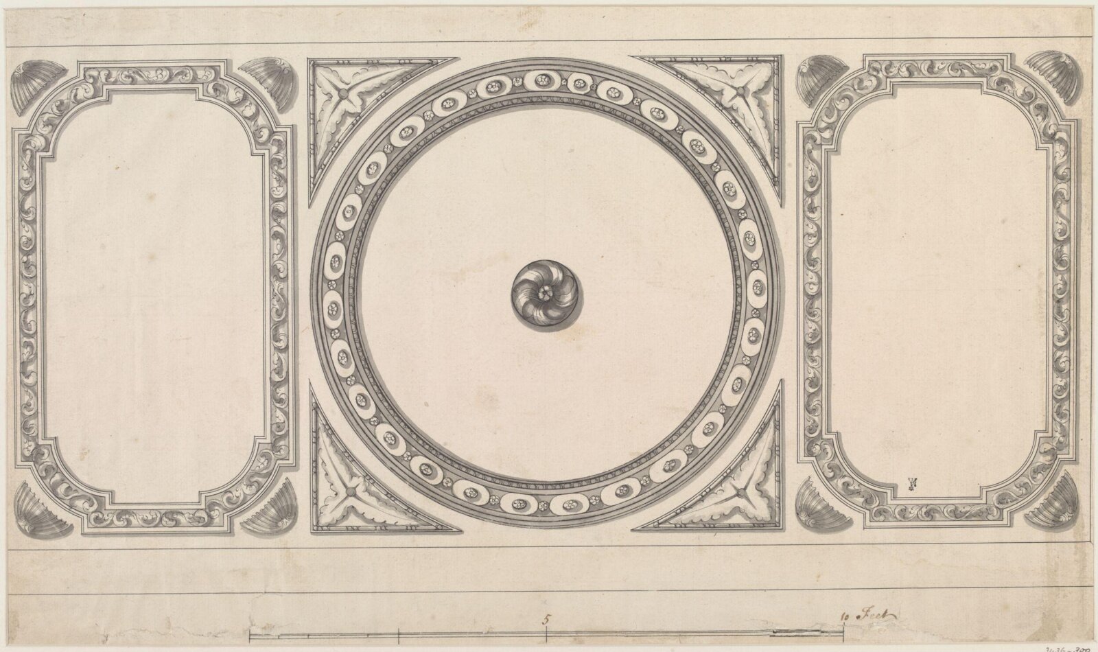 Design for a ceiling, 18th century to 19th century