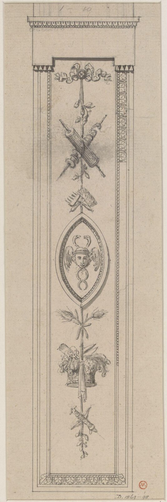 Design for decorative details, late 18th century