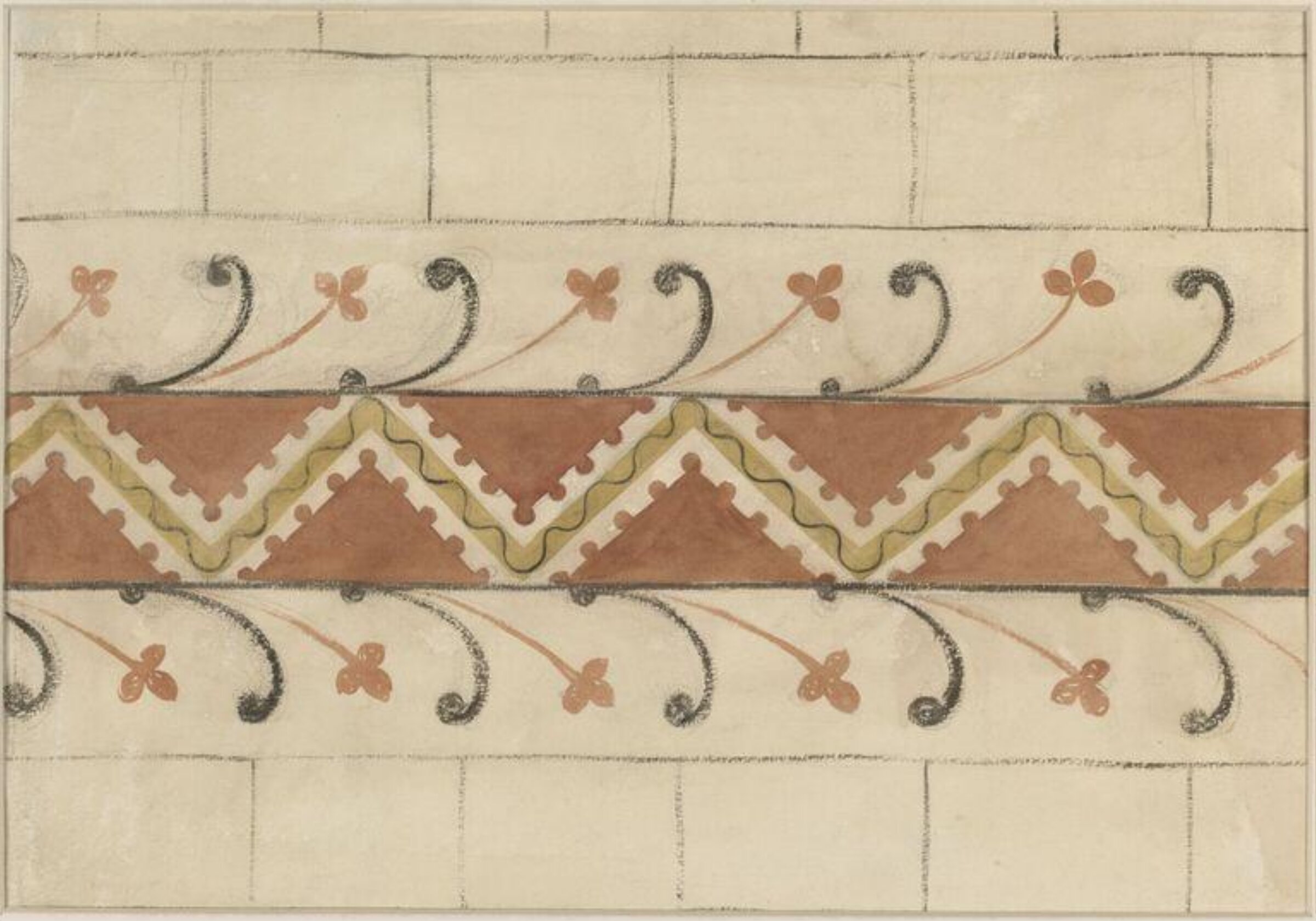 Watercolour drawing, Ernest William Tristram, ок. XX века