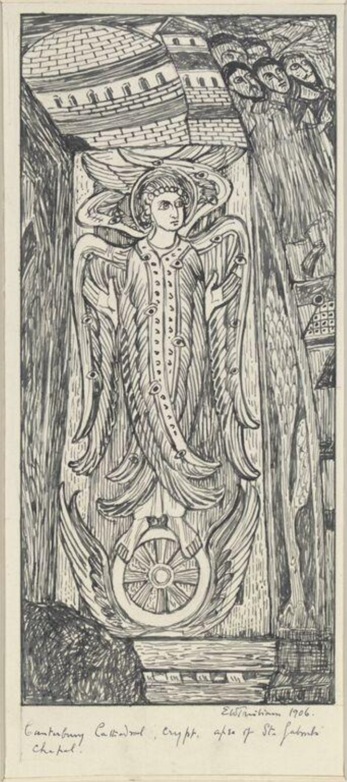 Drawing, Ernest William Tristram, 1906