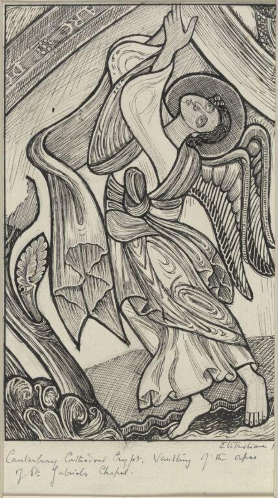 Drawing, Ernest William Tristram, 1906