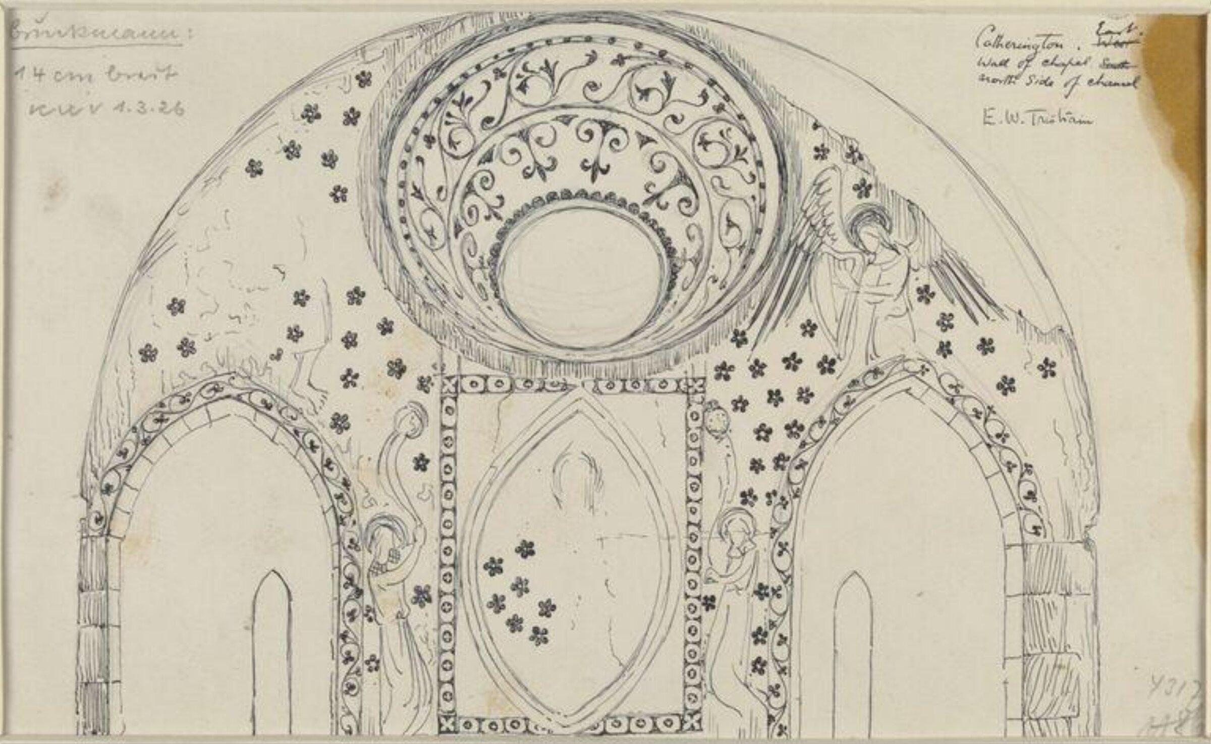 Drawing, Ernest William Tristram, начало XX века