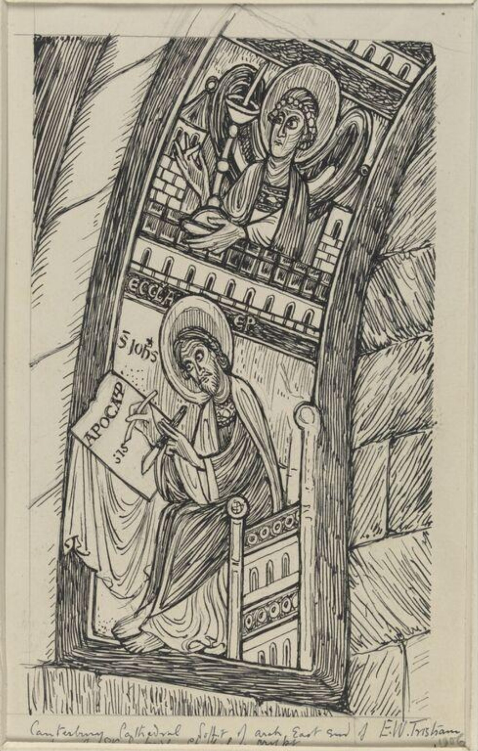 Drawing, Ernest William Tristram, 1906