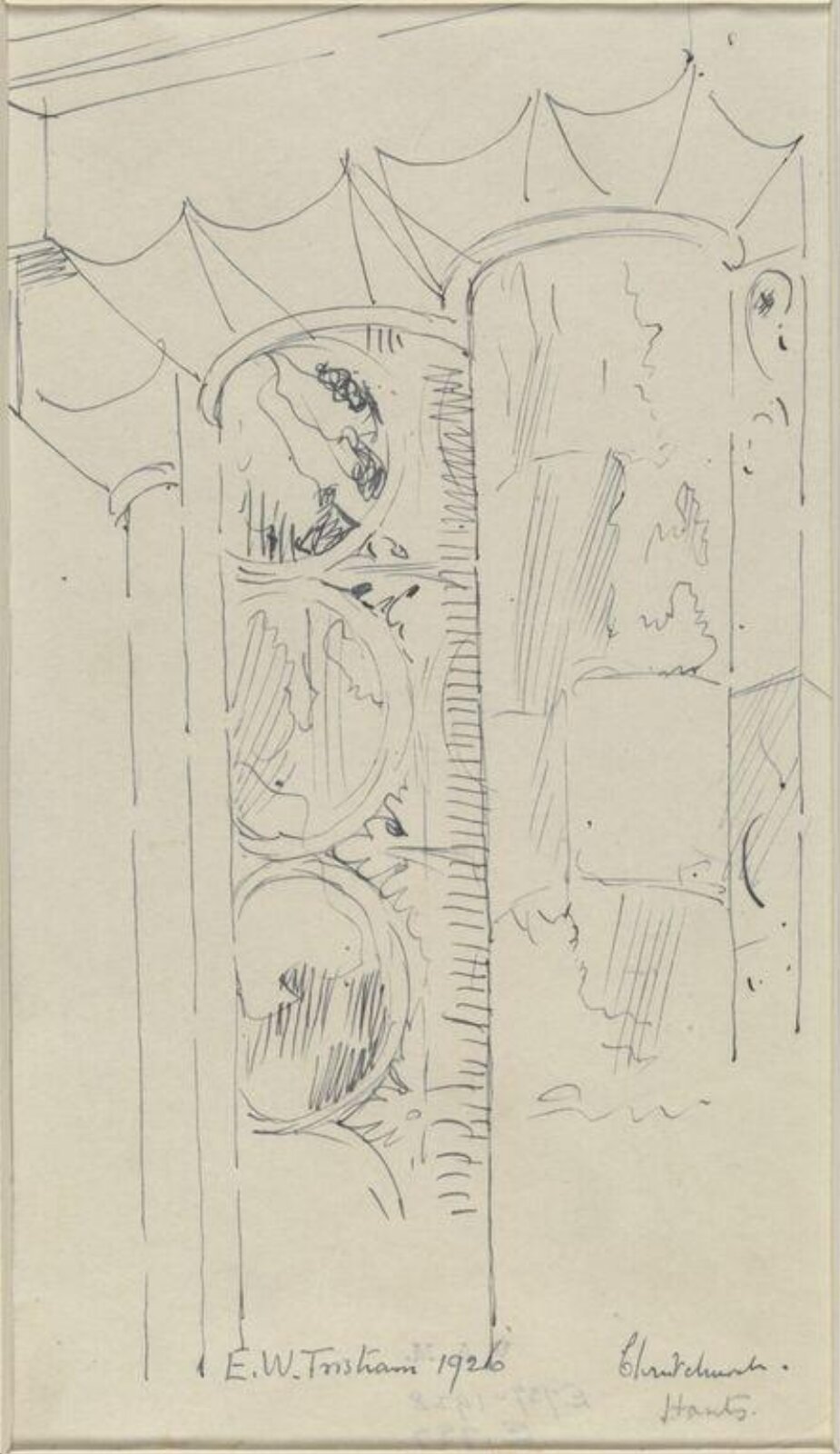 Drawing, Ernest William Tristram, 1926