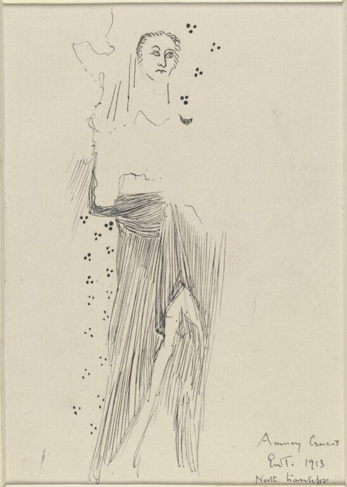 Drawing, Ernest William Tristram, 1913