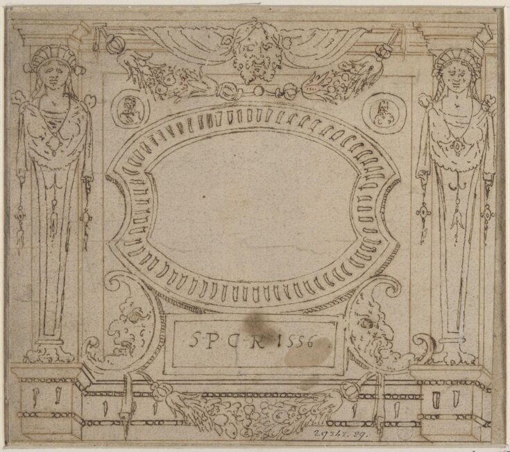 Engraving of ornament top image