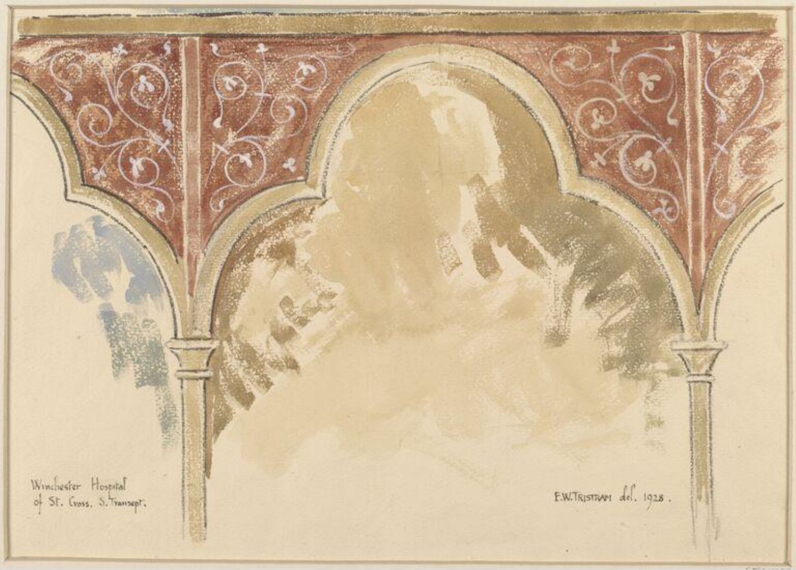 Drawing, Ernest William Tristram, 1928