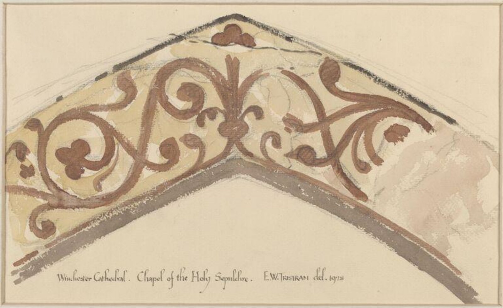 Drawing, Ernest William Tristram, 1928