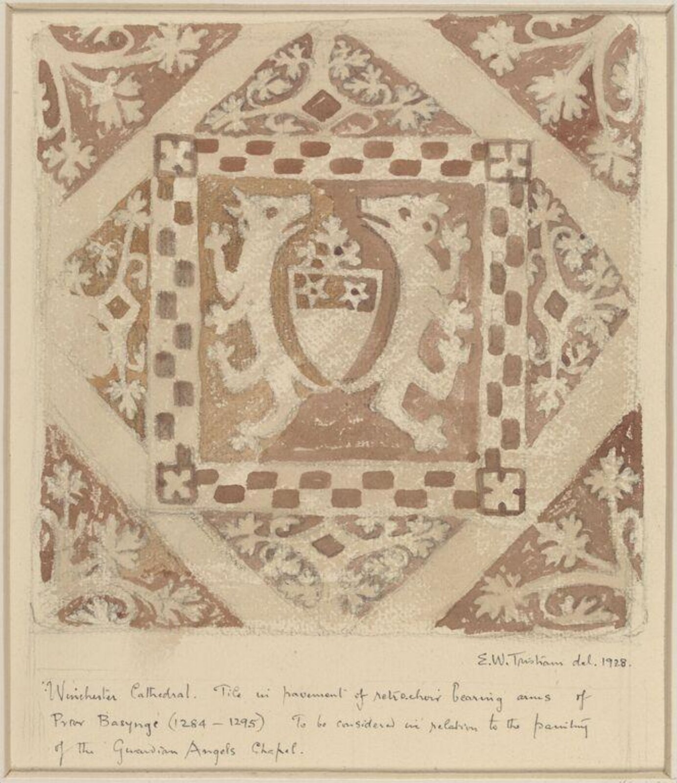 Drawing, Ernest William Tristram, 1928