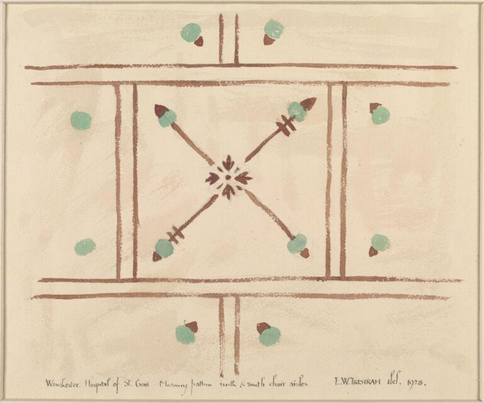 Drawing, Ernest William Tristram, 1928