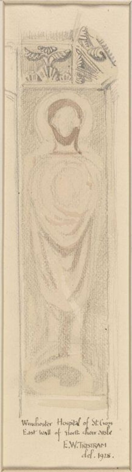 Drawing, Ernest William Tristram, 1928