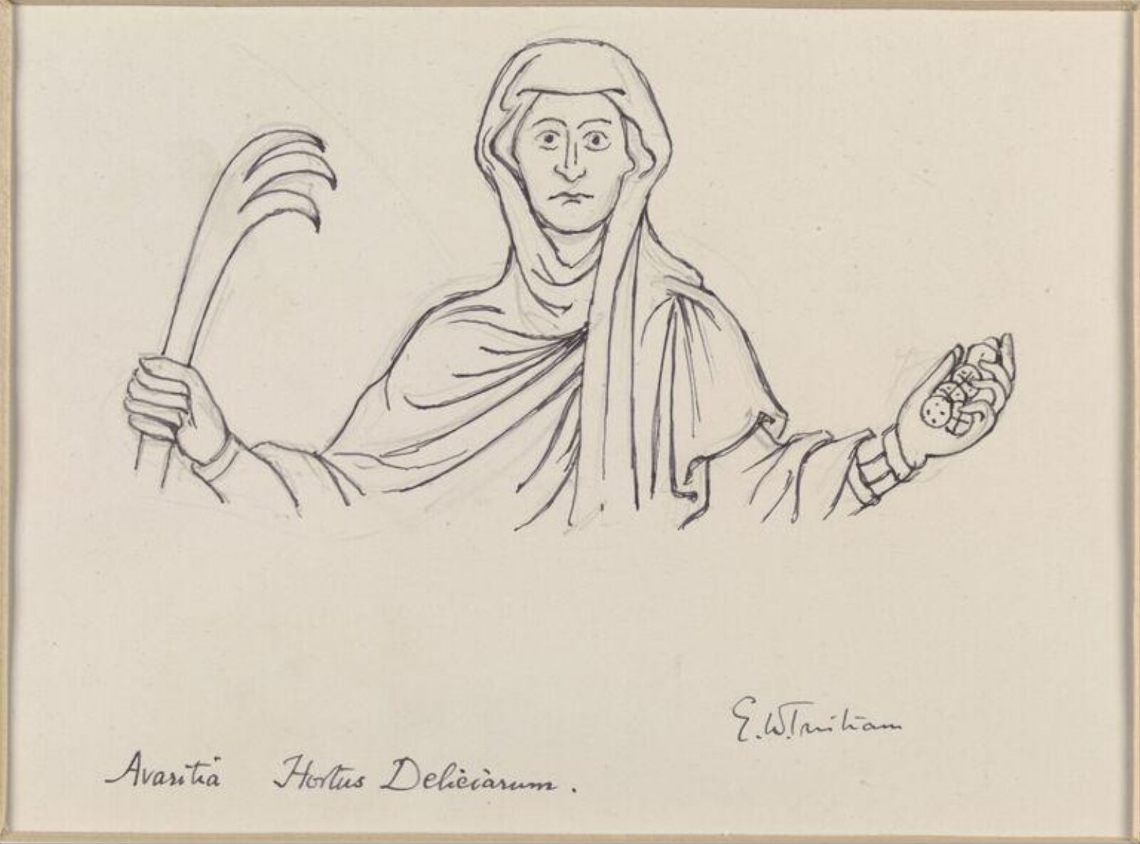 Drawing, Ernest William Tristram, начало XX века
