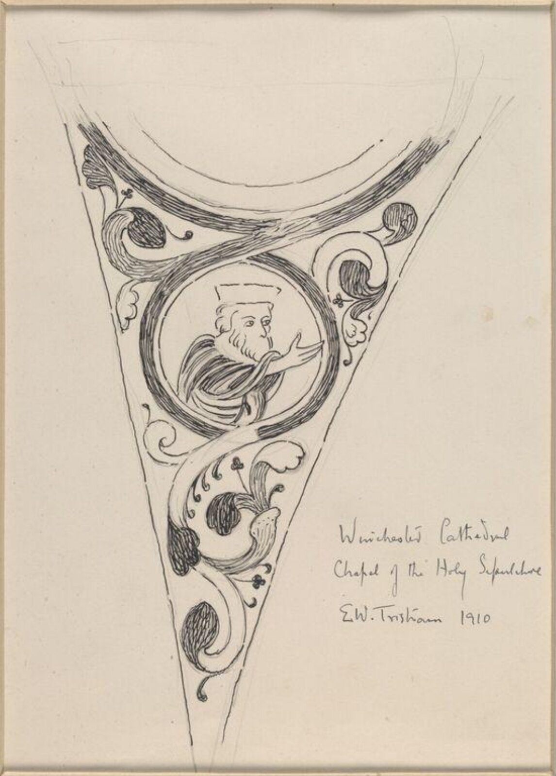 Drawing, Ernest William Tristram, 1910