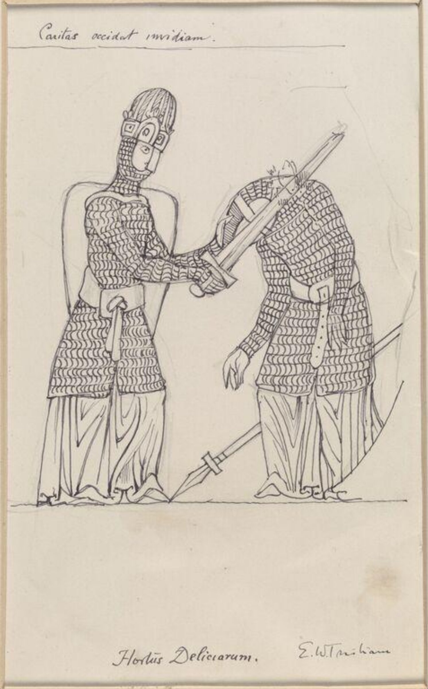 Drawing, Ernest William Tristram, начало XX века