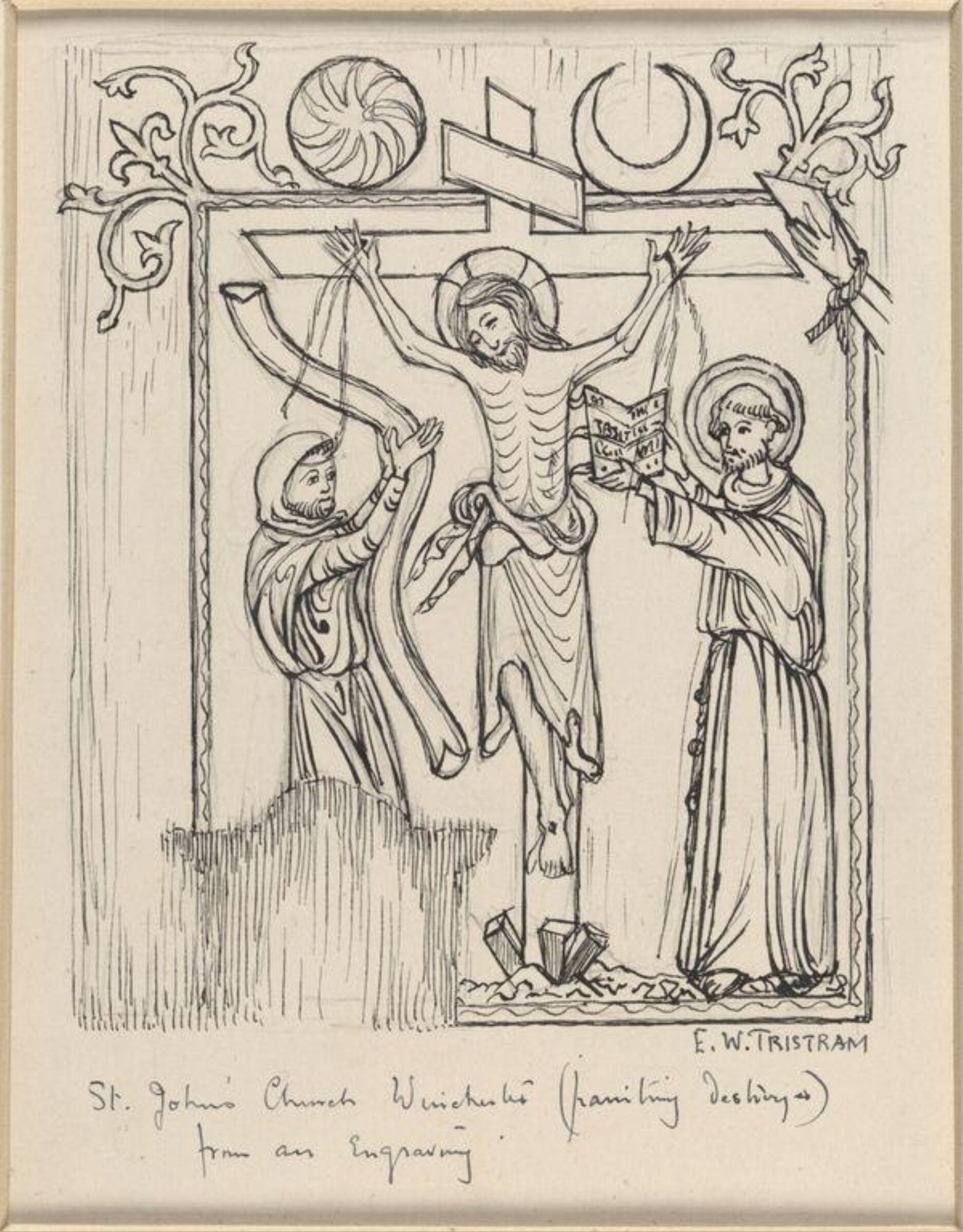 Drawing, Ernest William Tristram, начало XX века