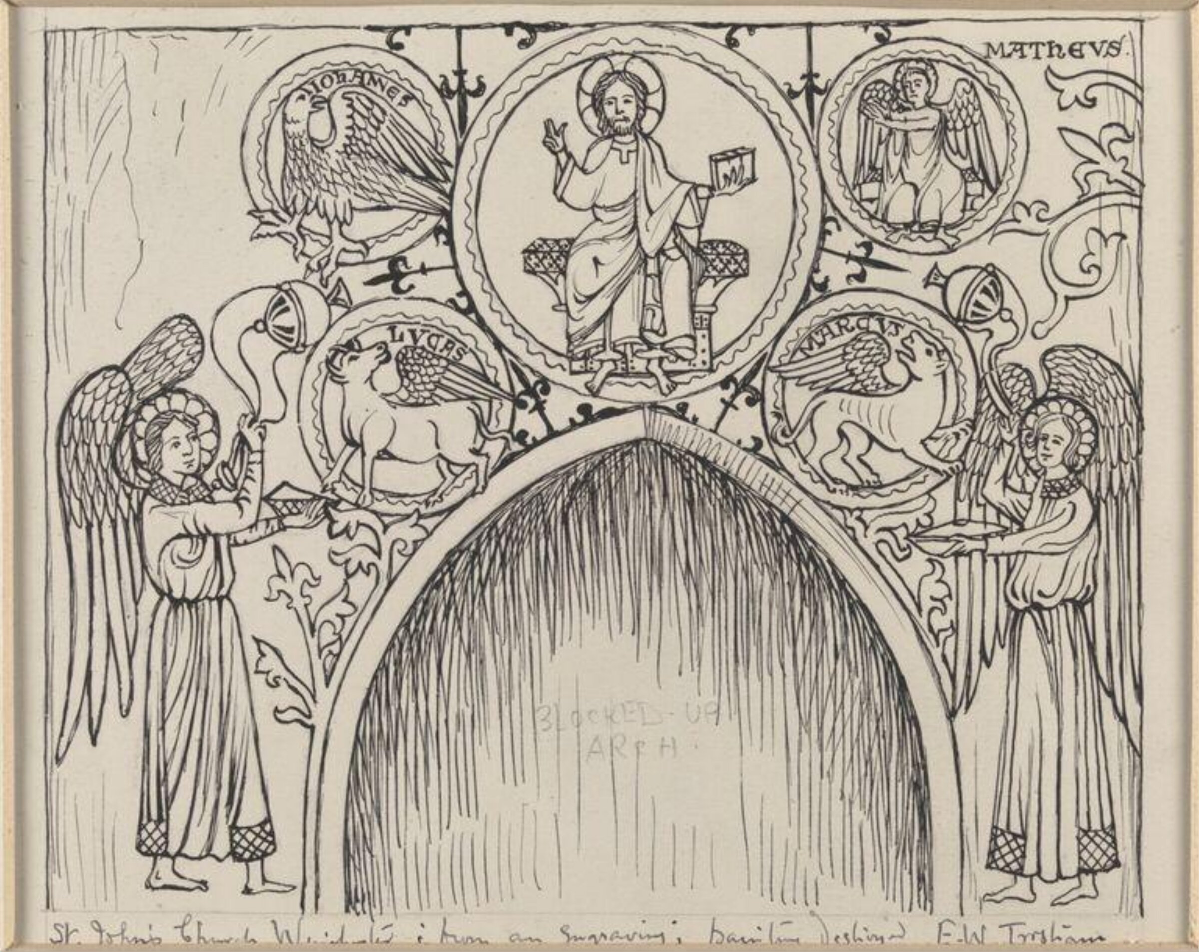 Drawing, Ernest William Tristram, начало XX века