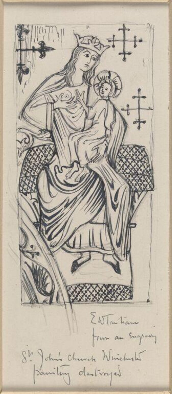 Drawing, Ernest William Tristram, начало XX века
