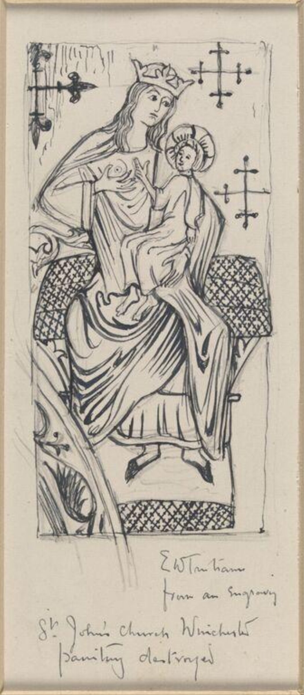 Drawing, Ernest William Tristram, начало XX века