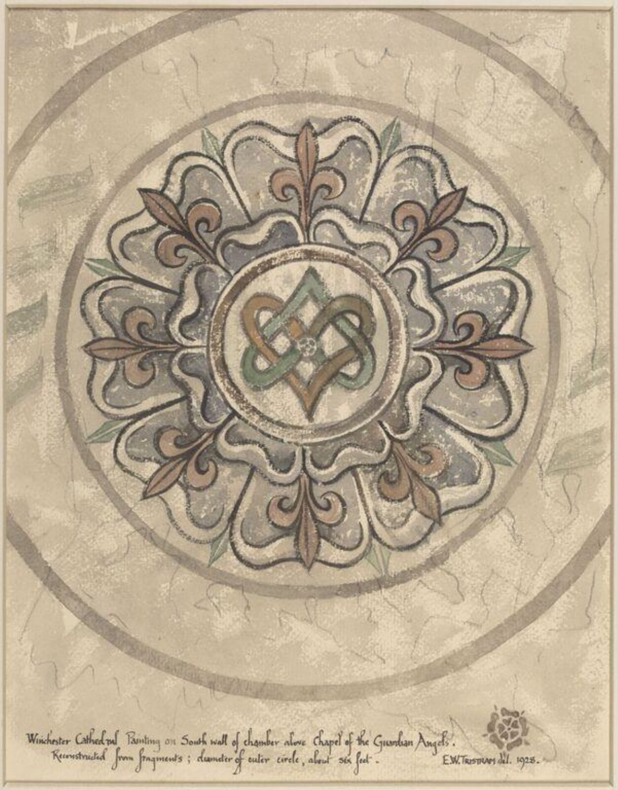 Drawing, Ernest William Tristram, 1928
