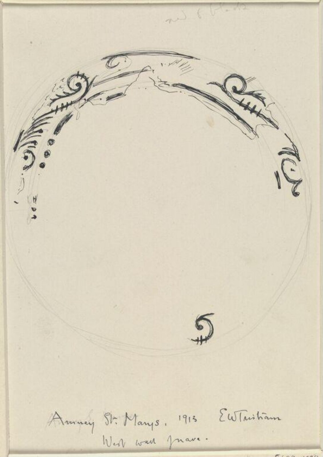 Drawing, Ernest William Tristram, 1913