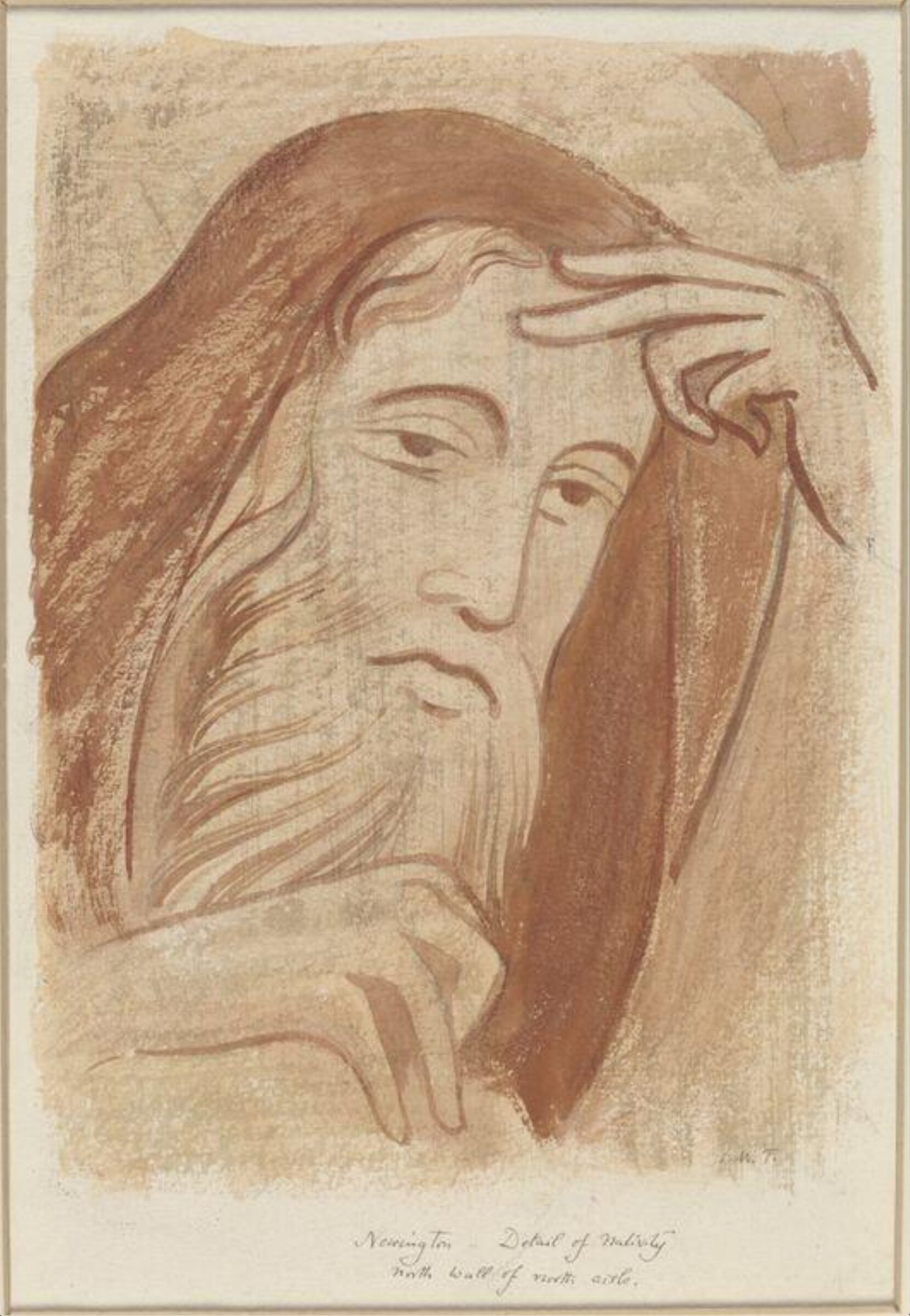 Head of St. Joseph, Ernest William Tristram, первая четверть XX века