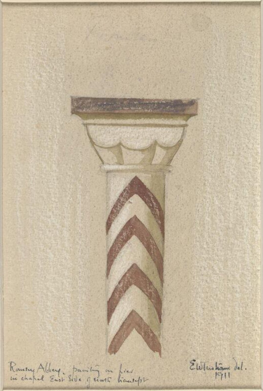Drawing, Ernest William Tristram, 1911