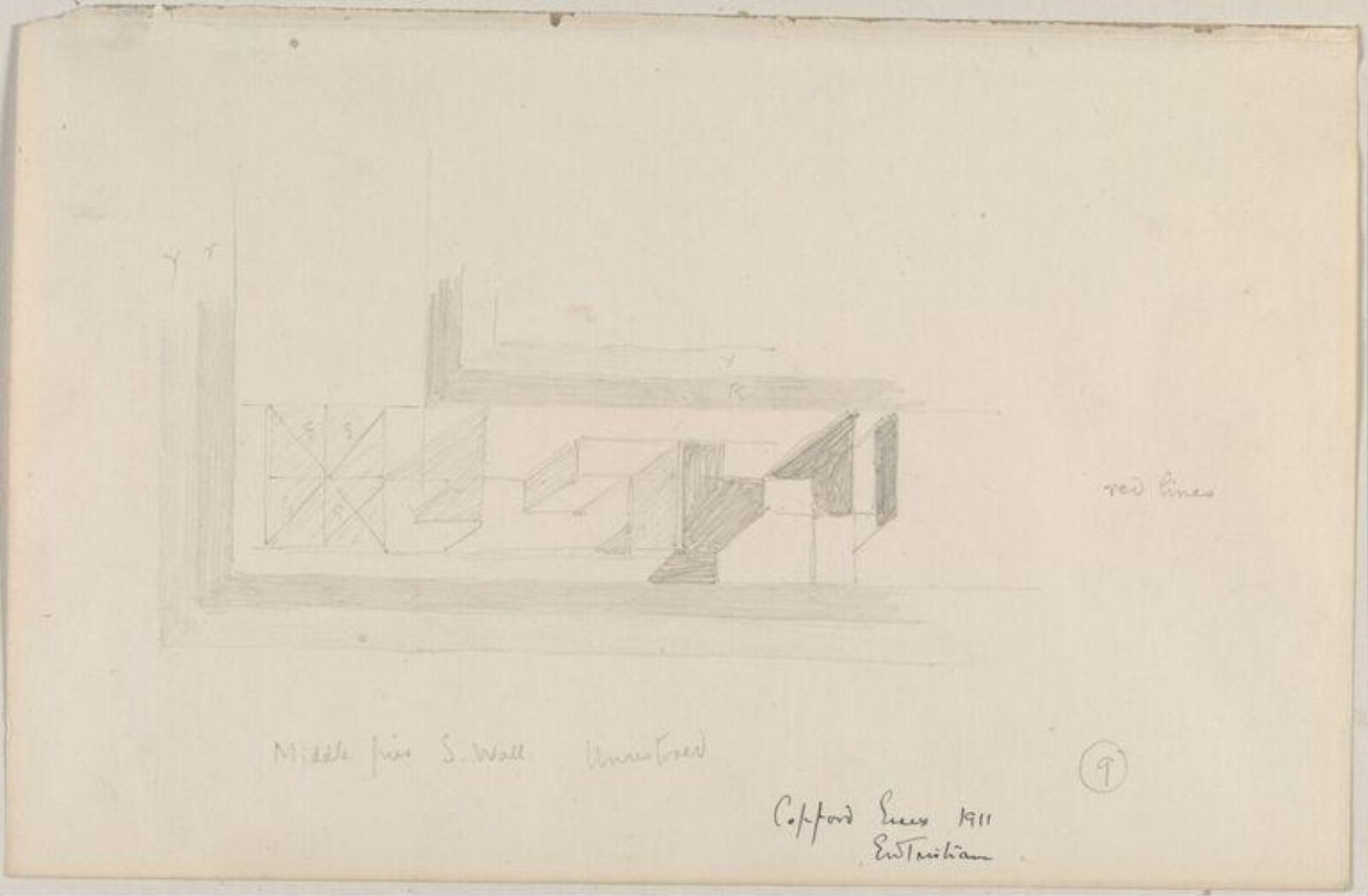 Drawing, Ernest William Tristram, 1911