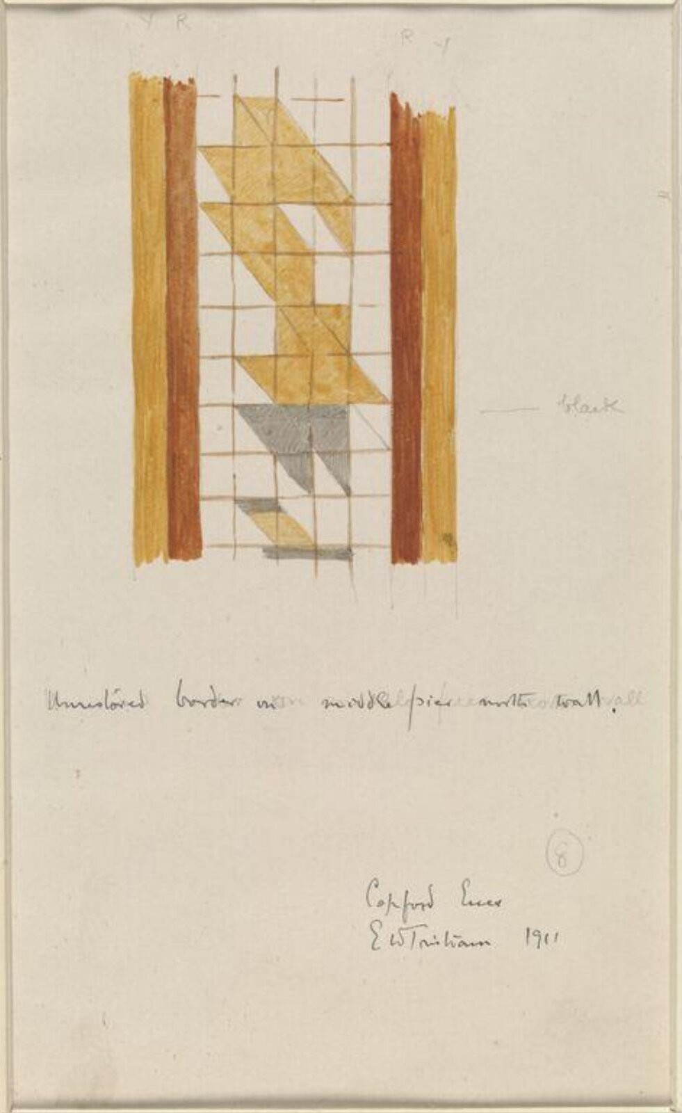Drawing, Ernest William Tristram, 1911