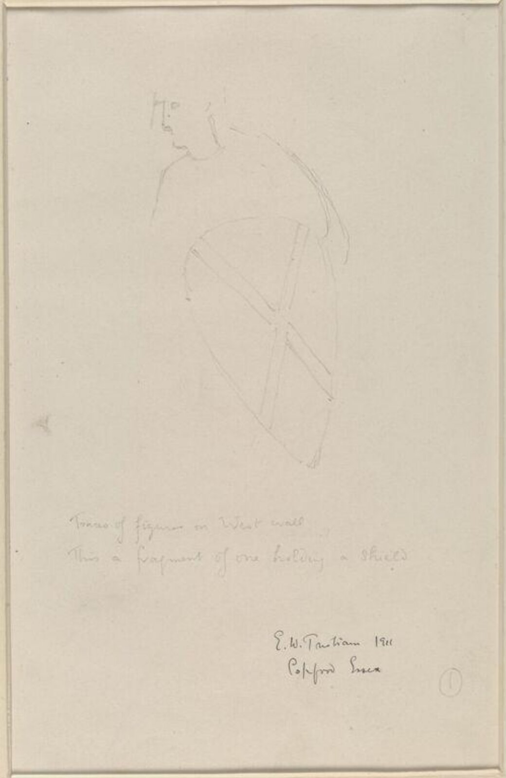 Drawing, Ernest William Tristram, 1911