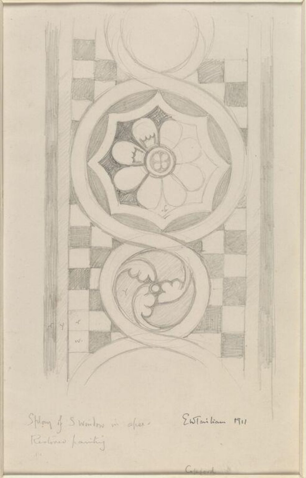 Drawing, Ernest William Tristram, 1911