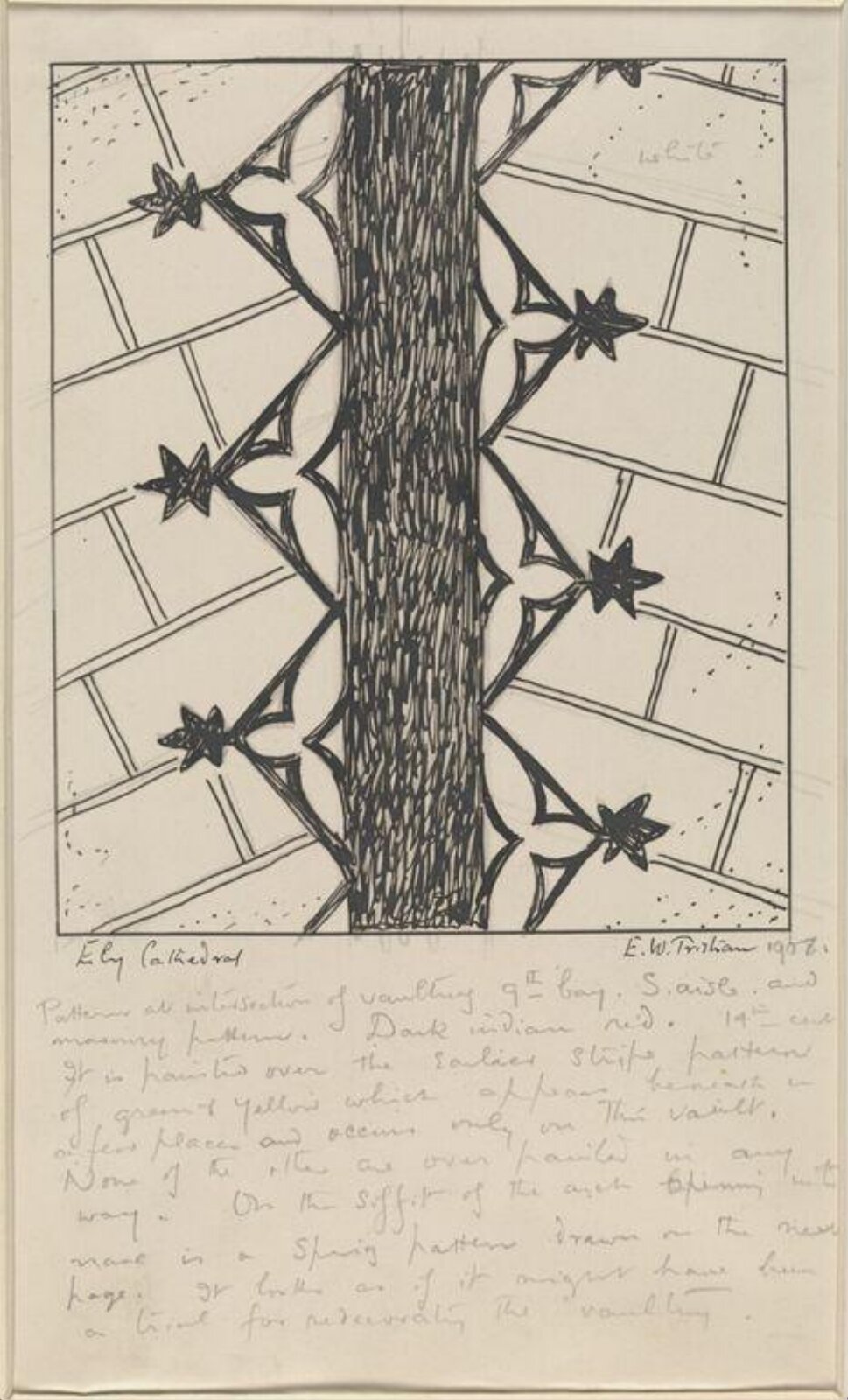 Drawing, Ernest William Tristram, 1908