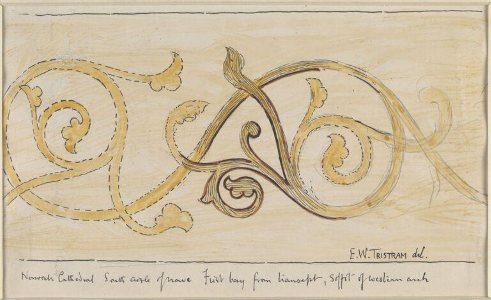 Drawing, Ernest William Tristram, начало XX века