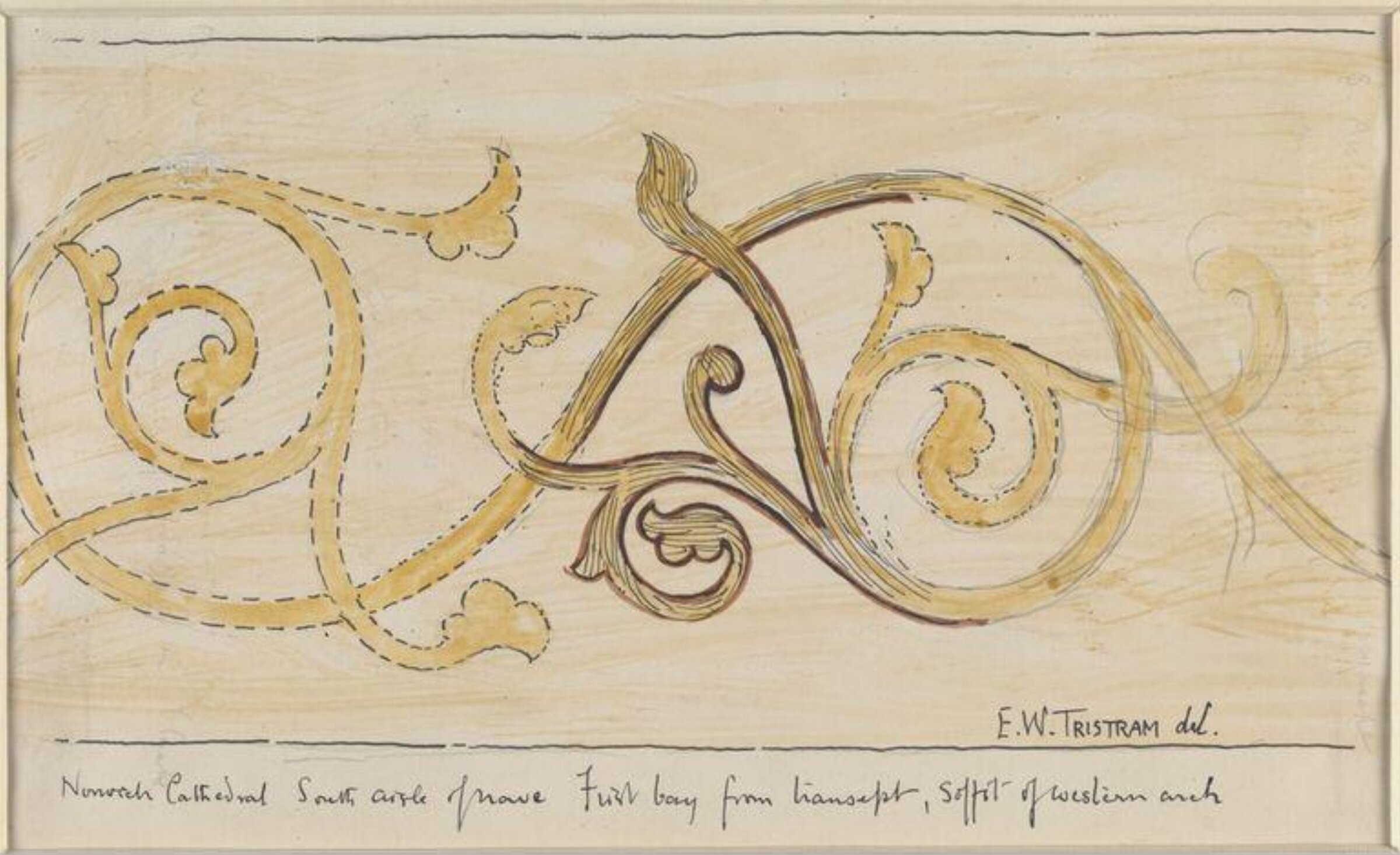 Drawing, Ernest William Tristram, начало XX века