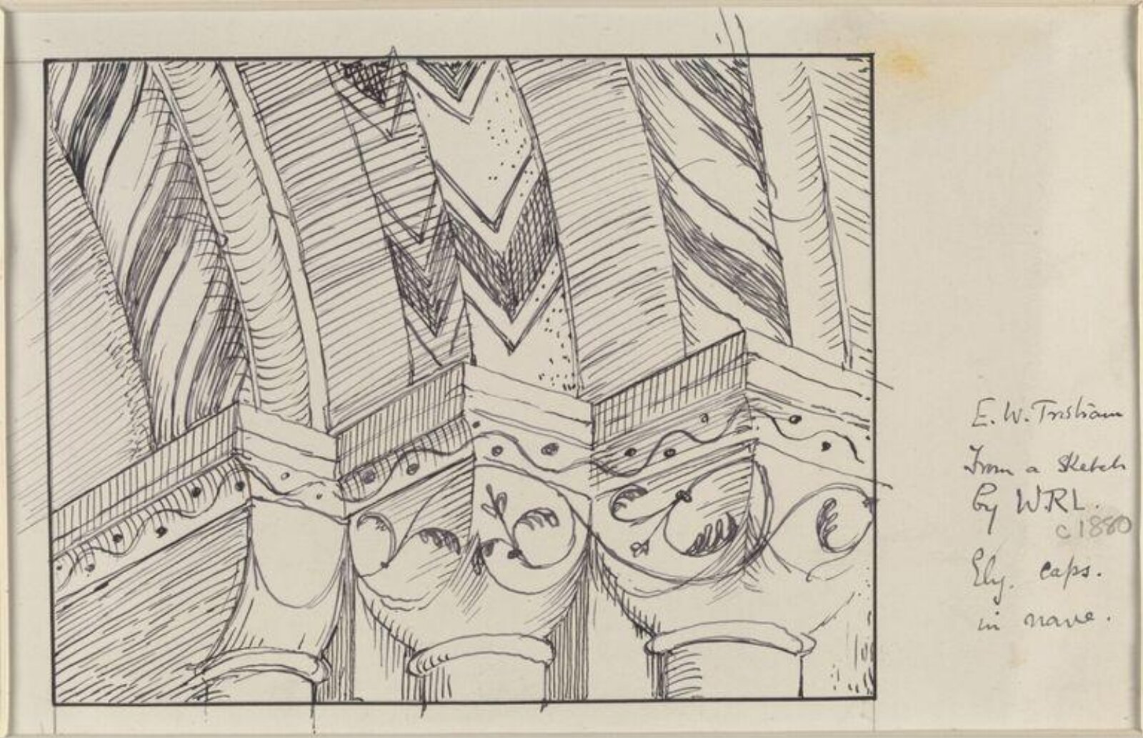 Drawing, Ernest William Tristram, начало XX века