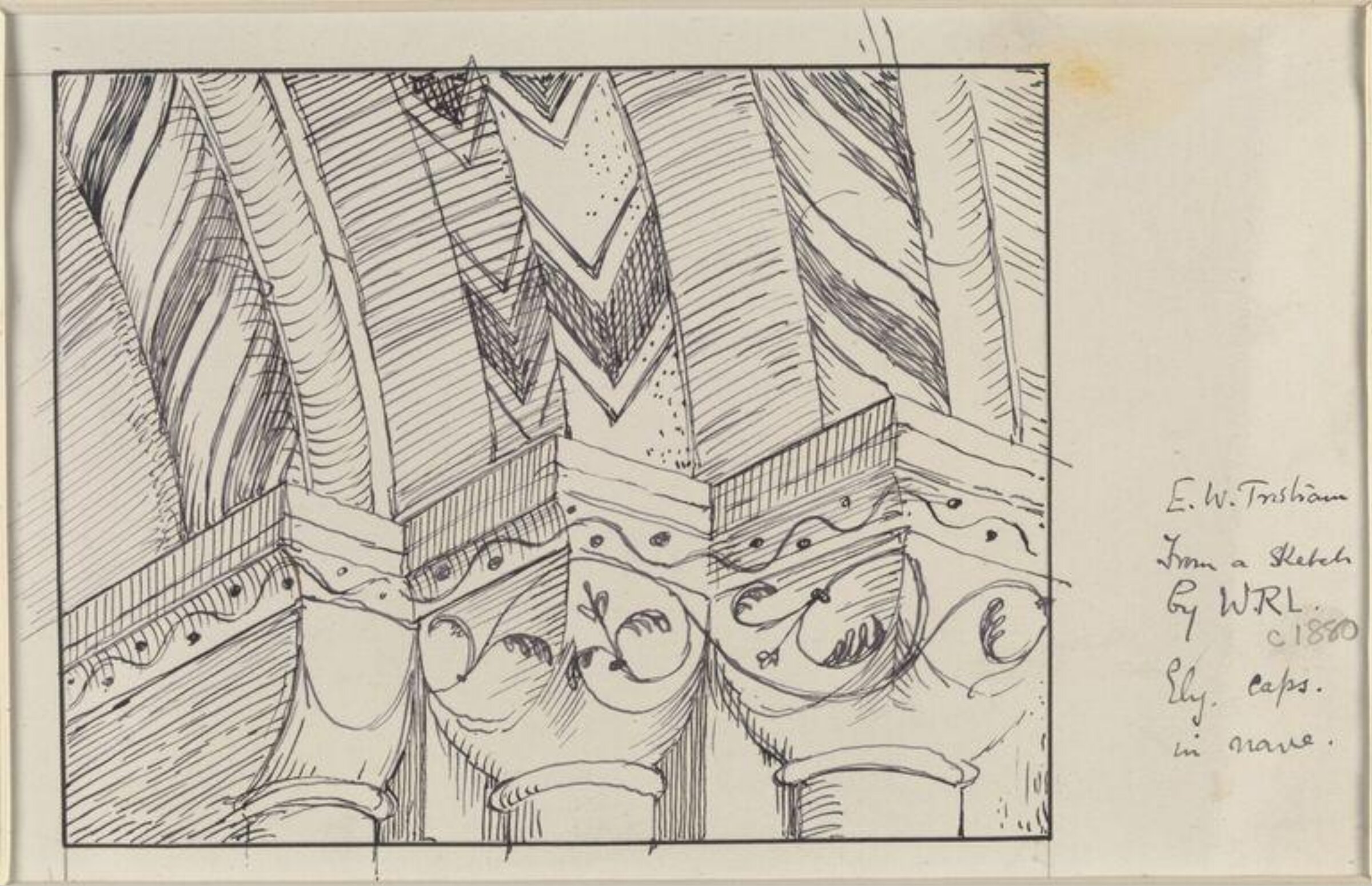 Drawing, Ernest William Tristram, начало XX века