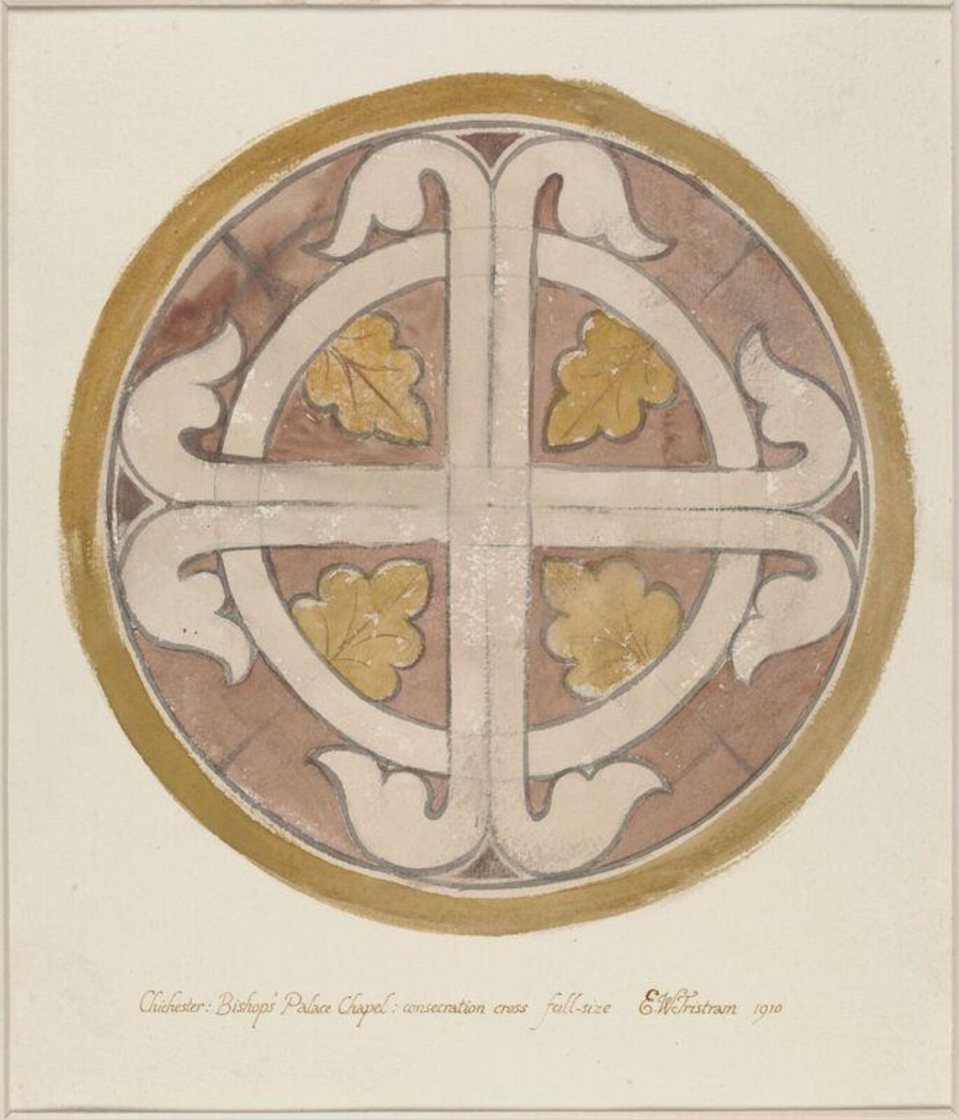 Consecration cross, Ernest William Tristram, 1910