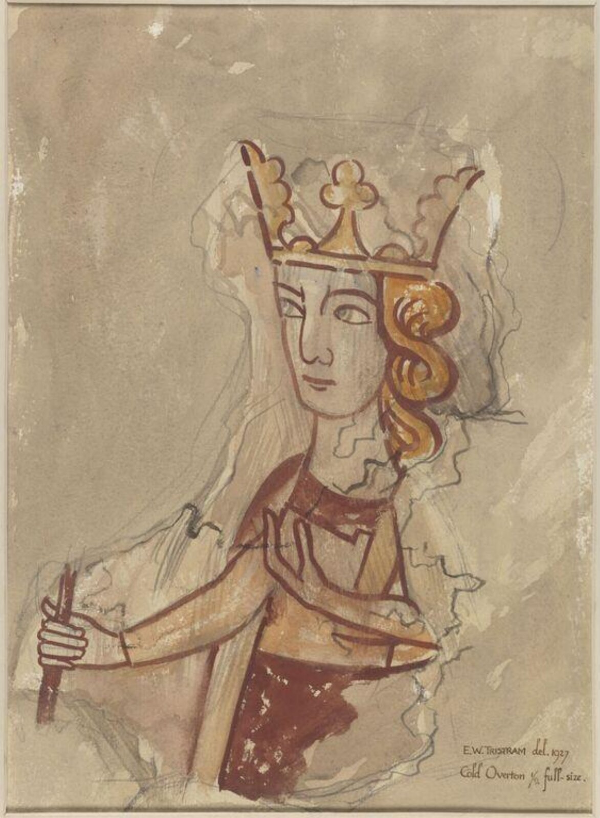 Drawing, Ernest William Tristram, 1927