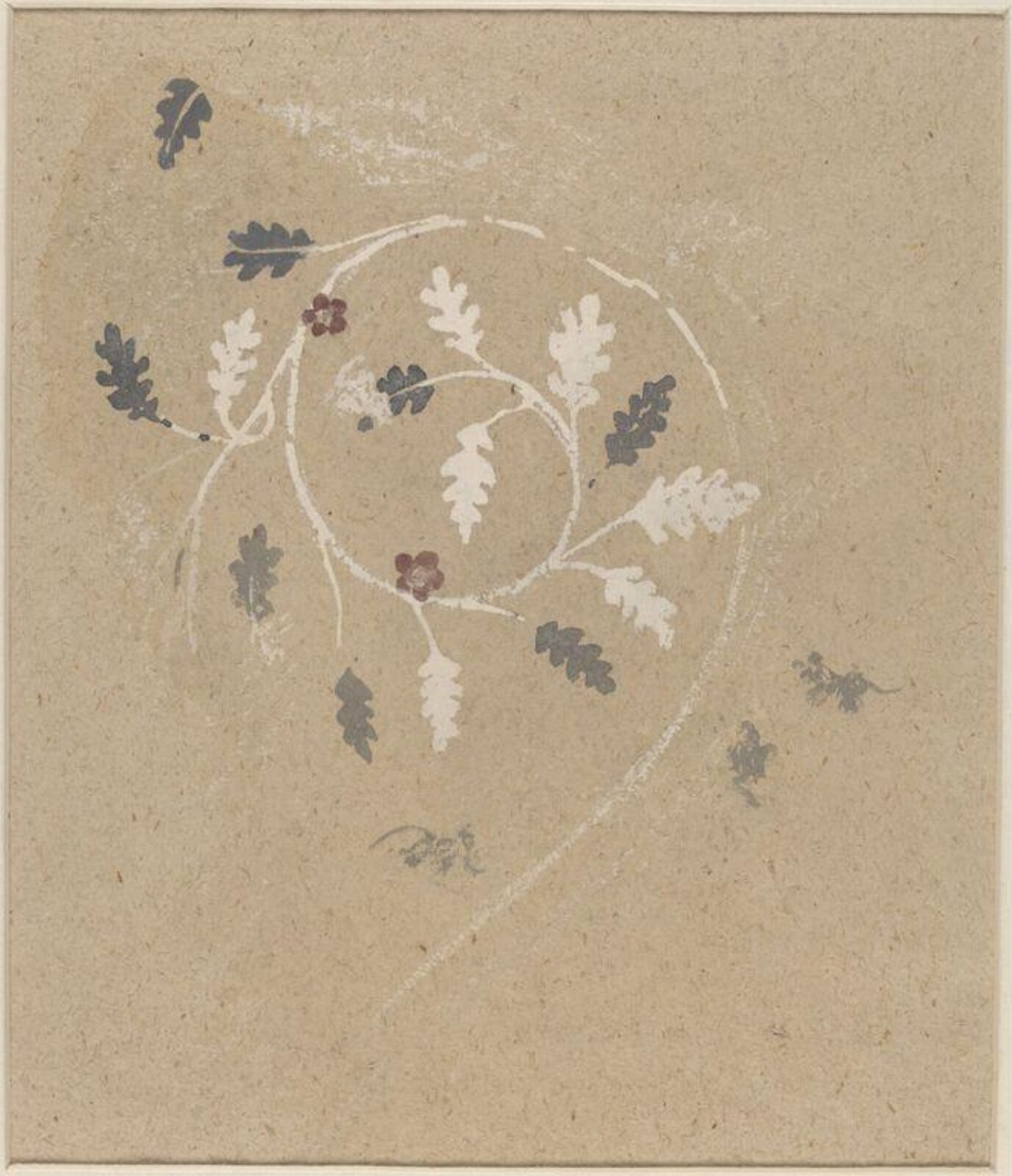 Watercolour drawing, Ernest William Tristram, c.1900s
