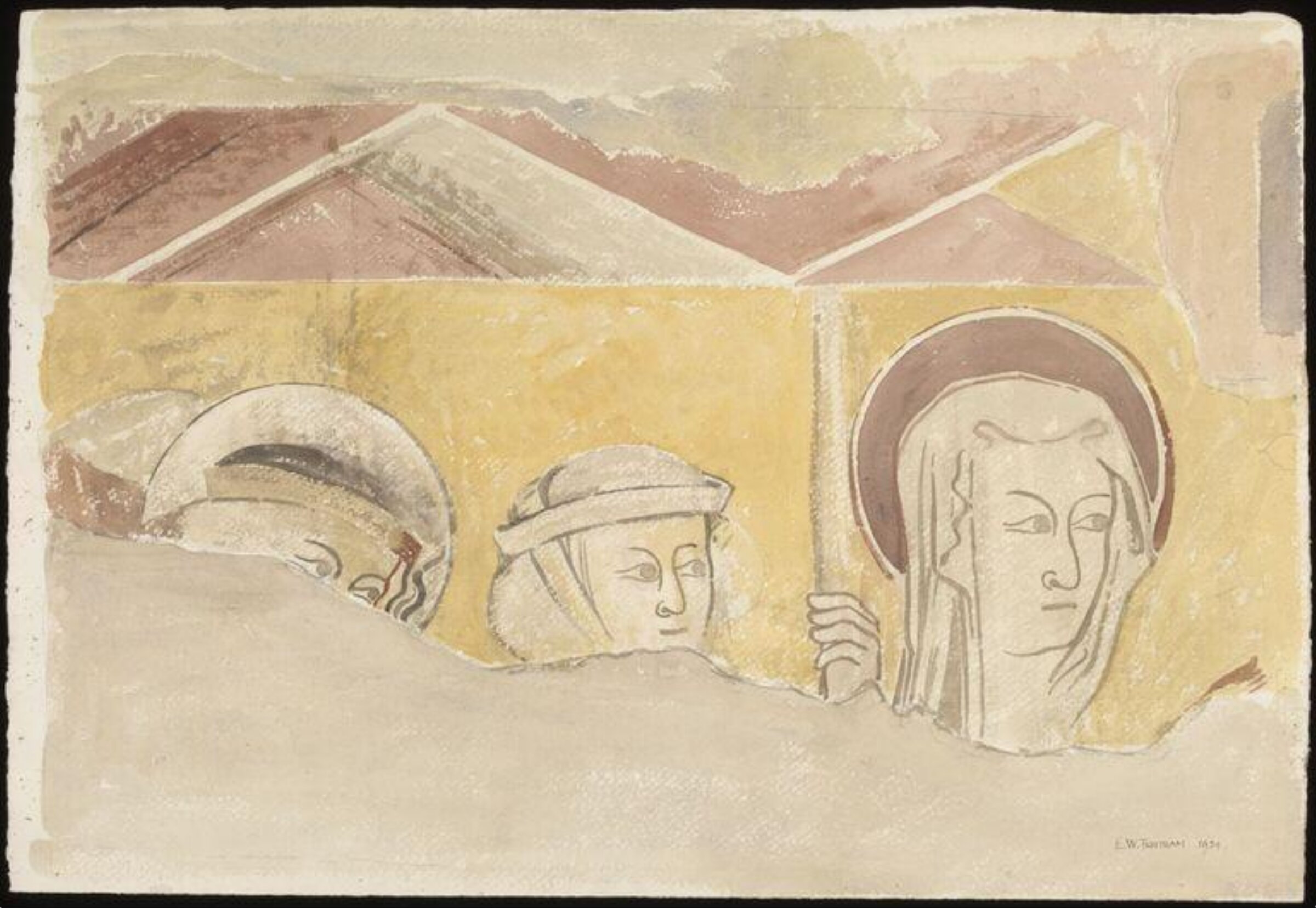 Presentation of Christ in the Temple, Ernest Tristram, 1924
