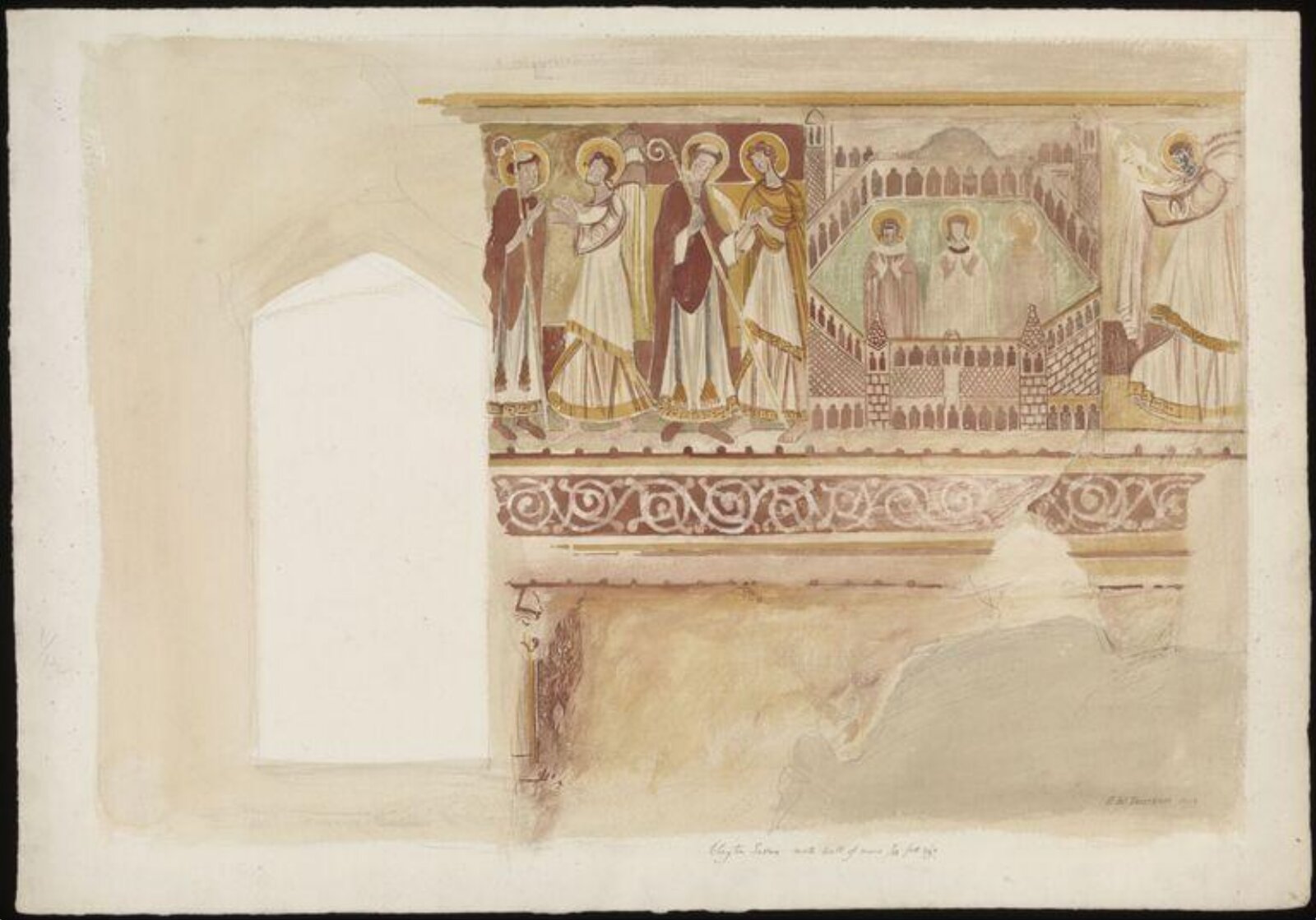 Drawing, Ernest William Tristram, 1913