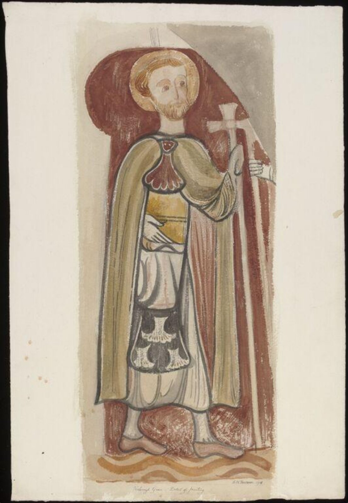 Drawing, Ernest William Tristram, 1916