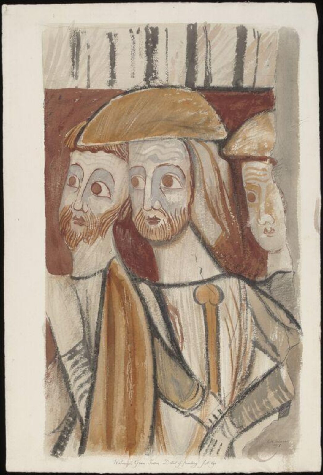 Drawing, Ernest William Tristram, 1916
