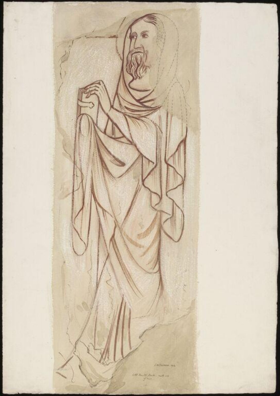 Drawing, Ernest William Tristram, 1912