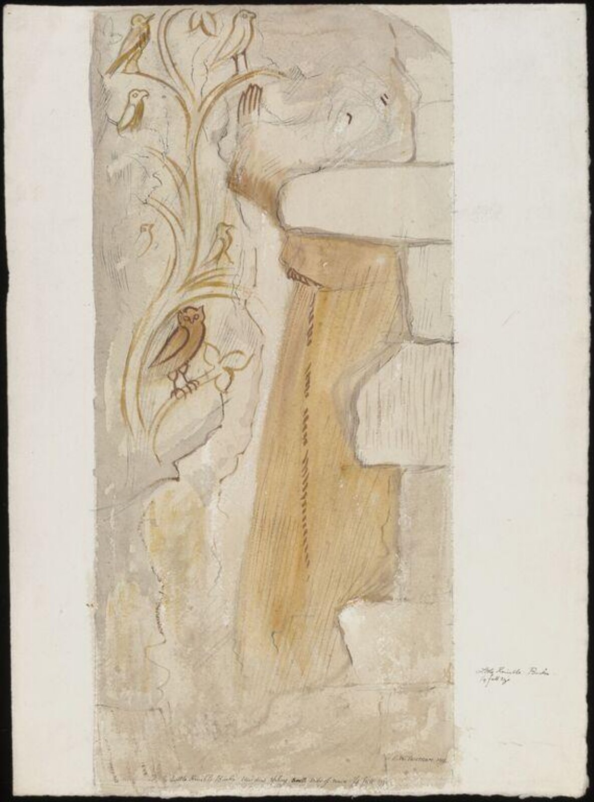 Drawing, Ernest William Tristram, 1912