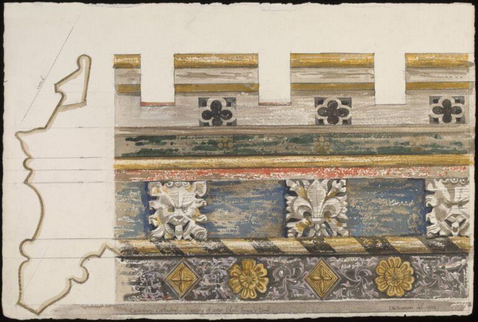 Drawing, Ernest William Tristram, 1929