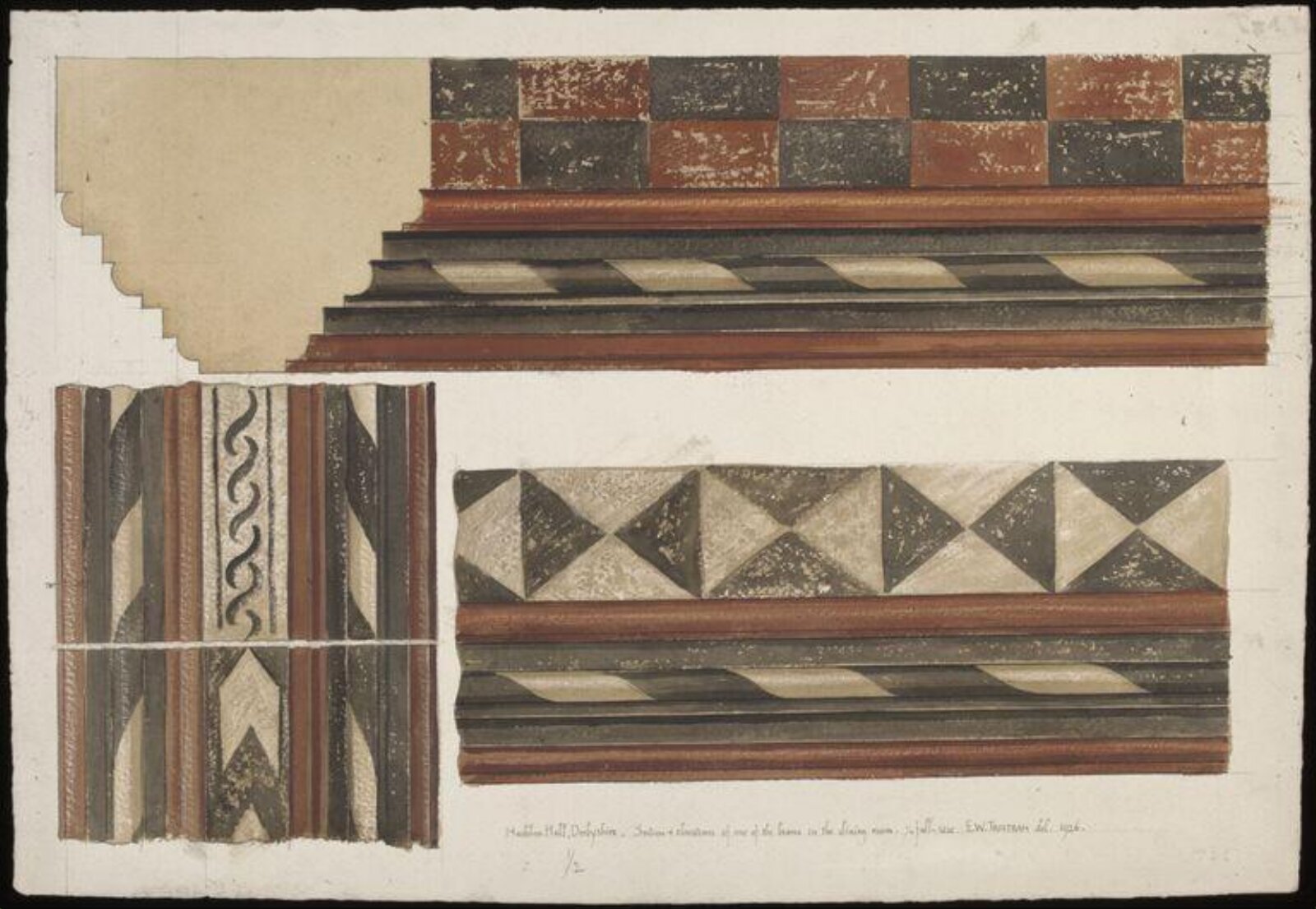 Drawing, Ernest William Tristram, 1926