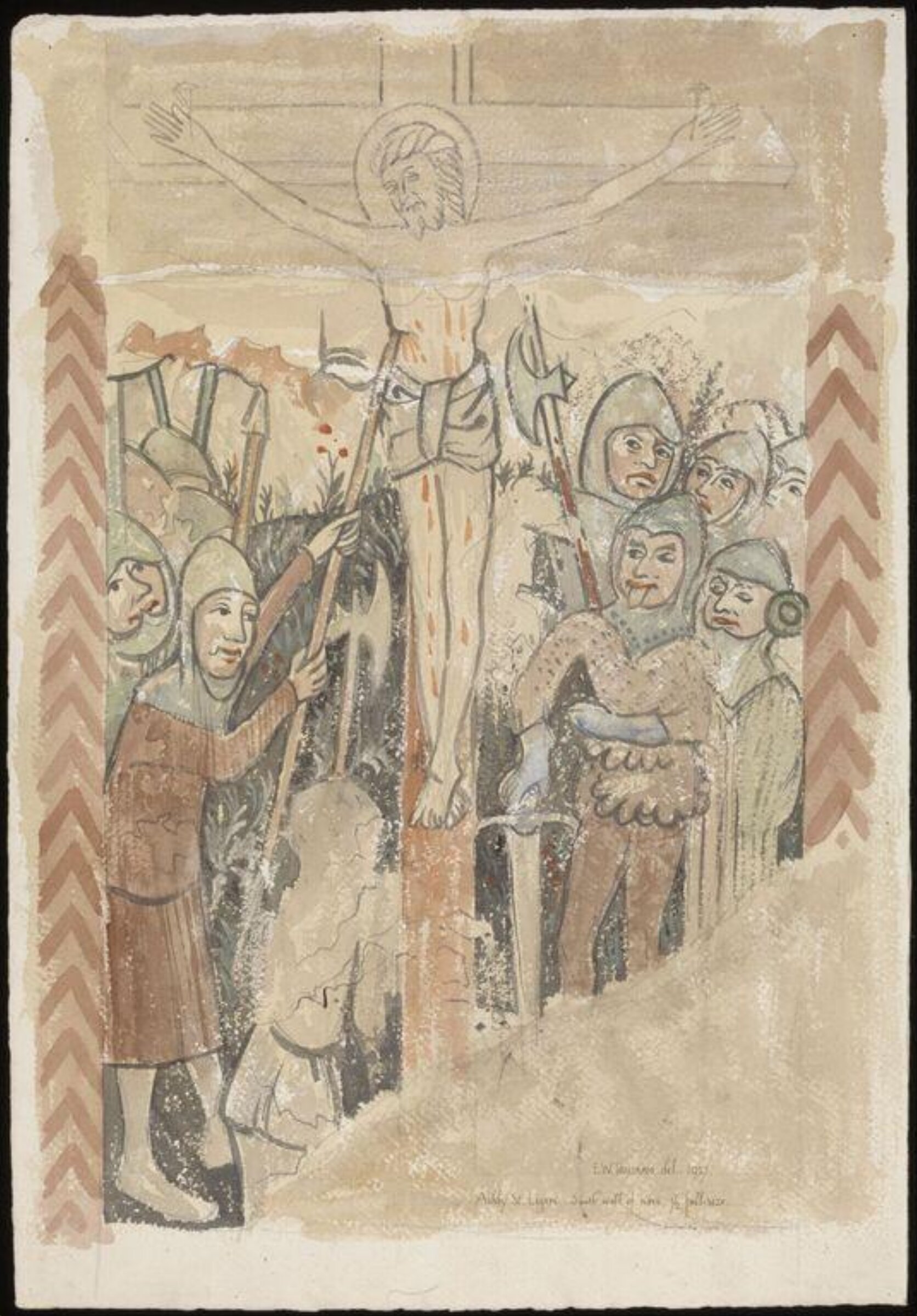 Drawing, Ernest William Tristram, 1927
