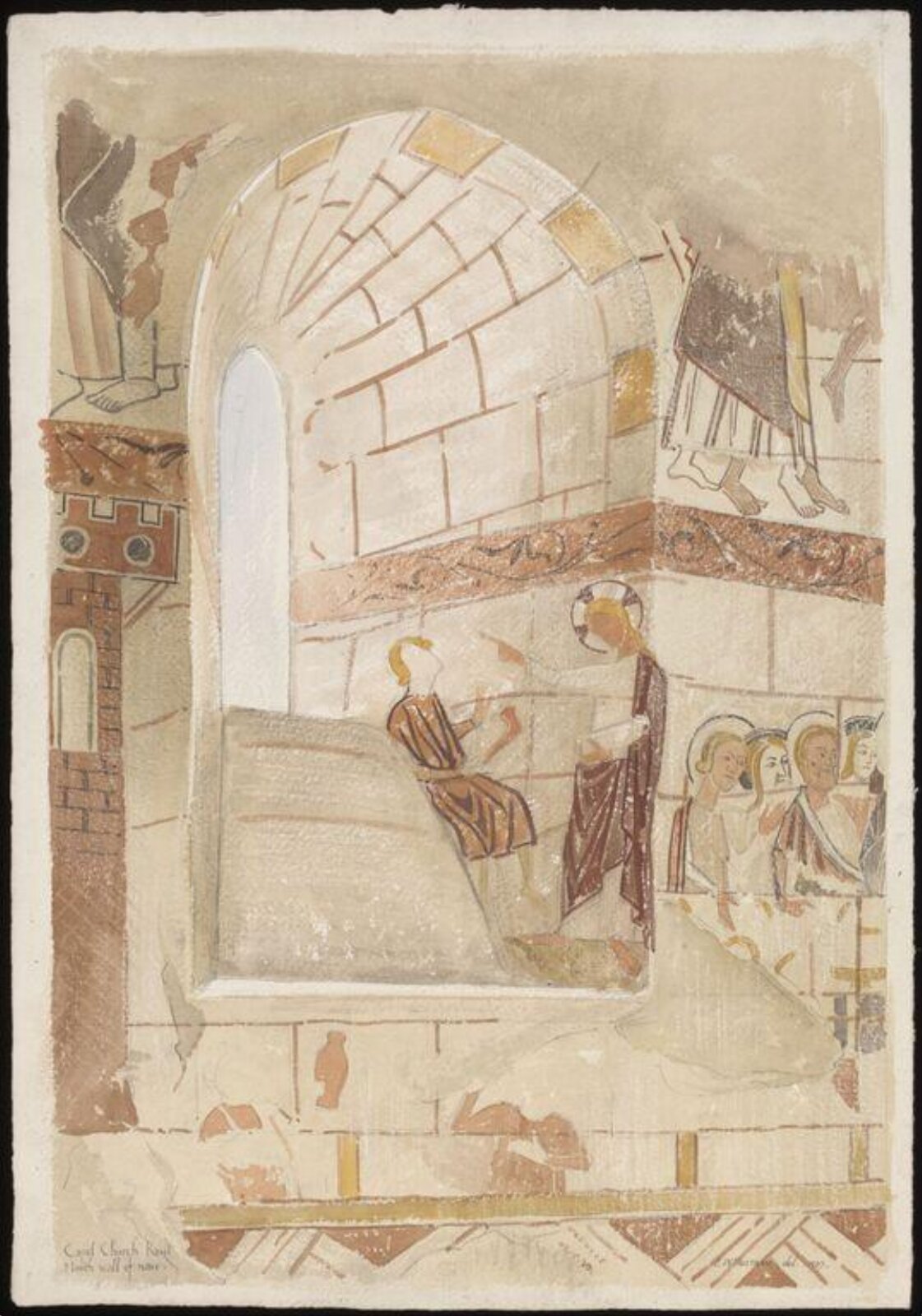 Drawing, Ernest William Tristram, 1927