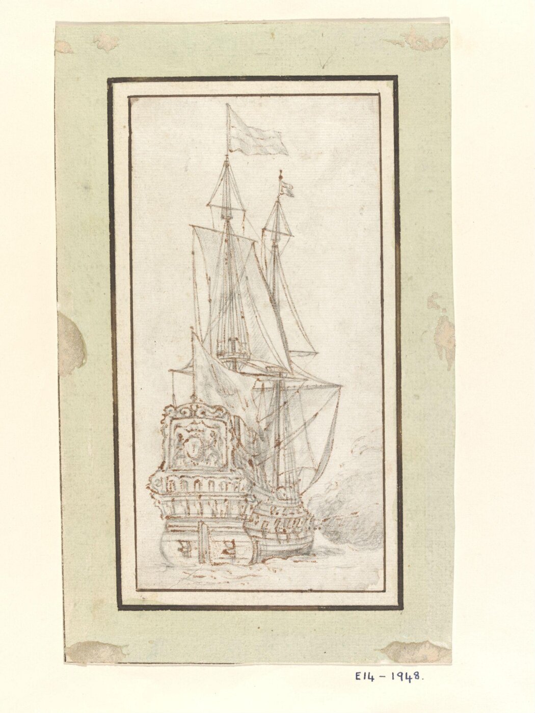 Unknown, Study of a Dutch Warship